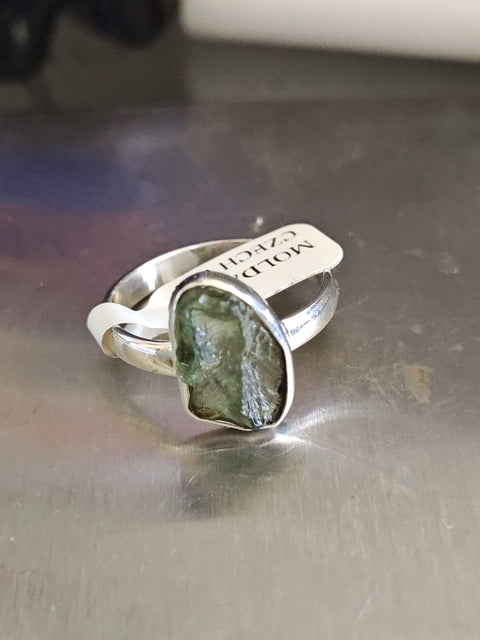 Moldavite Ring
