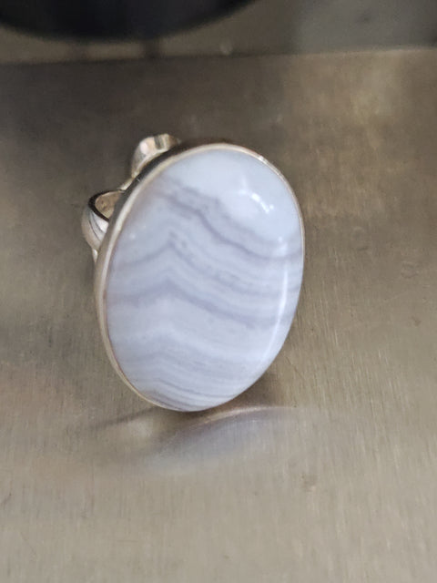 Blue Lace Agate Ring