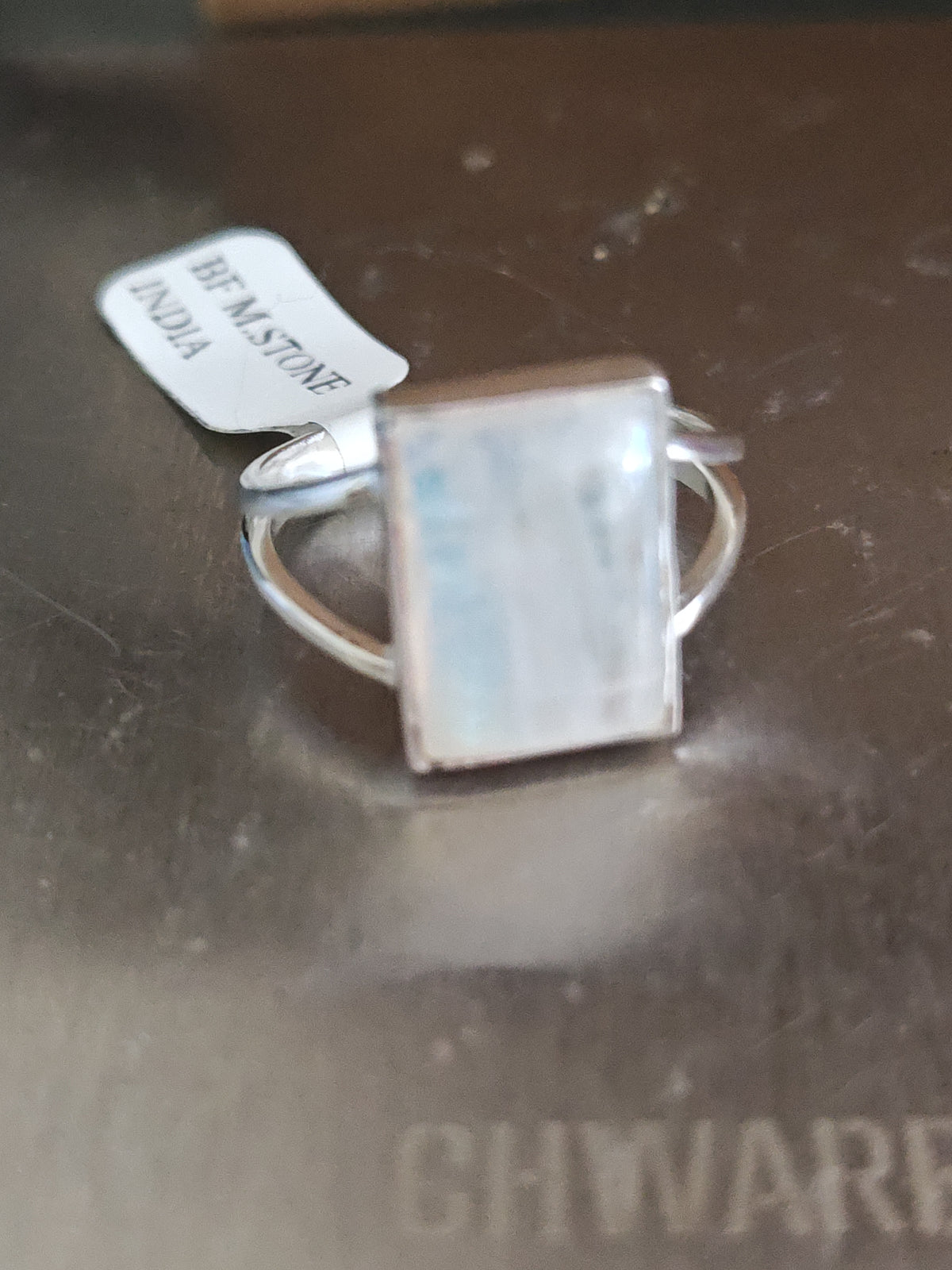 Blue Fire Moonstone Ring