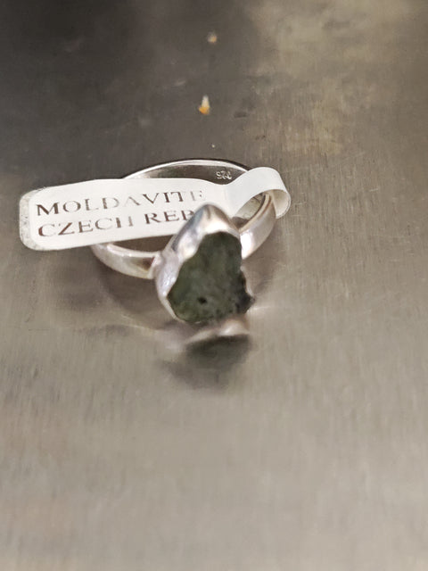 Moldavite Ring