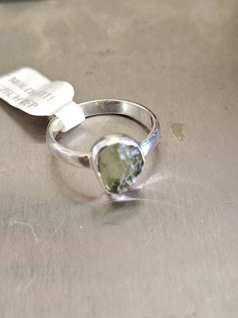Moldavite Ring