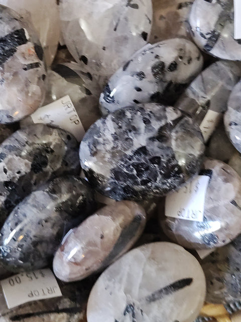 Tourmalinated Quartz Palmstone