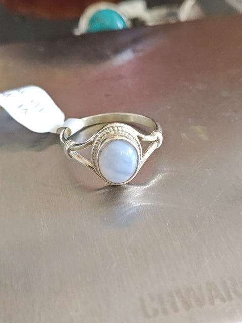 Blue Lace Agate Ring