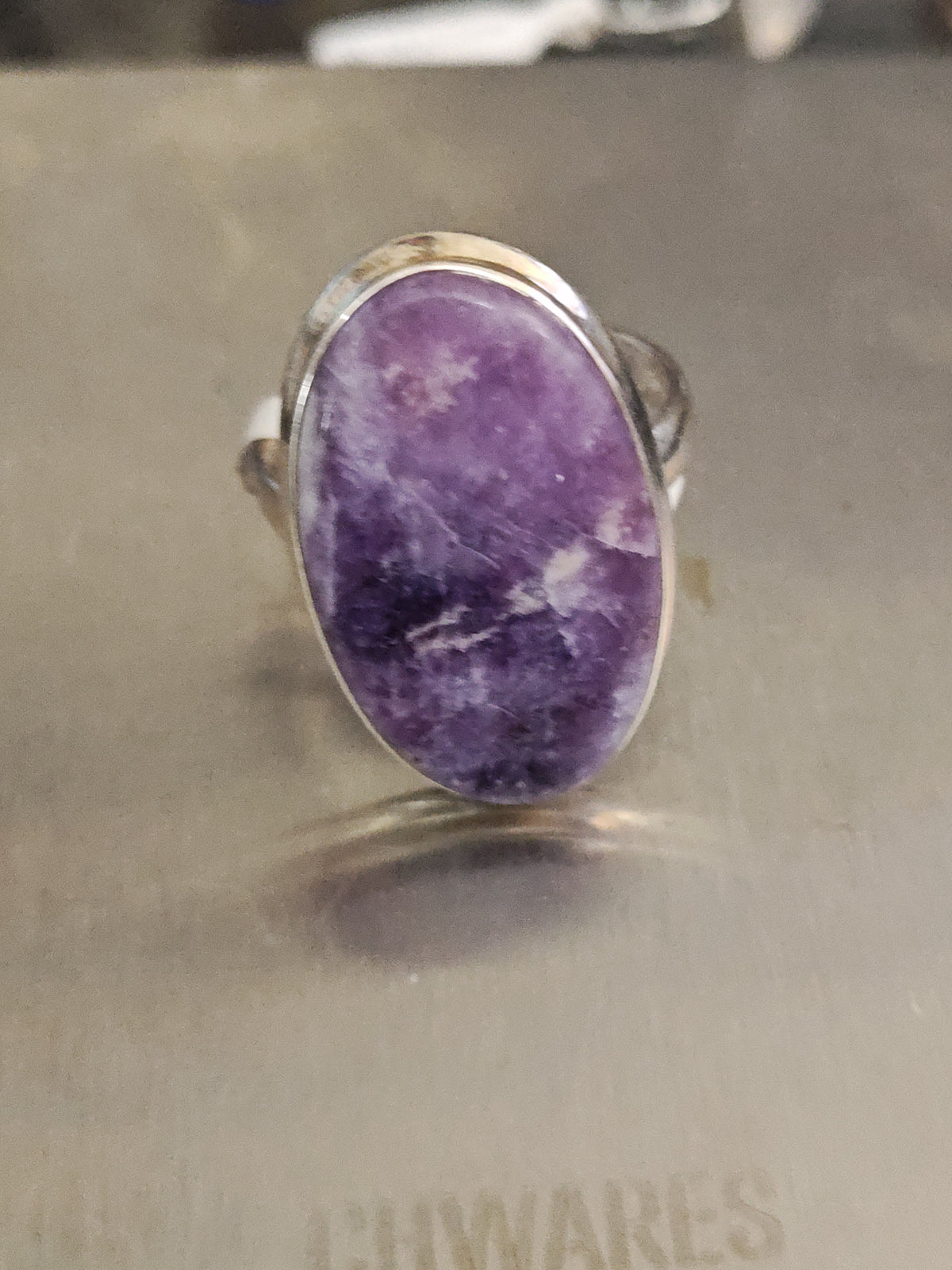 Lepidolite Ring