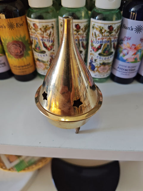 Brass Cone Incense Burner
