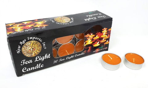 Unscented Tea Light Candle Orange