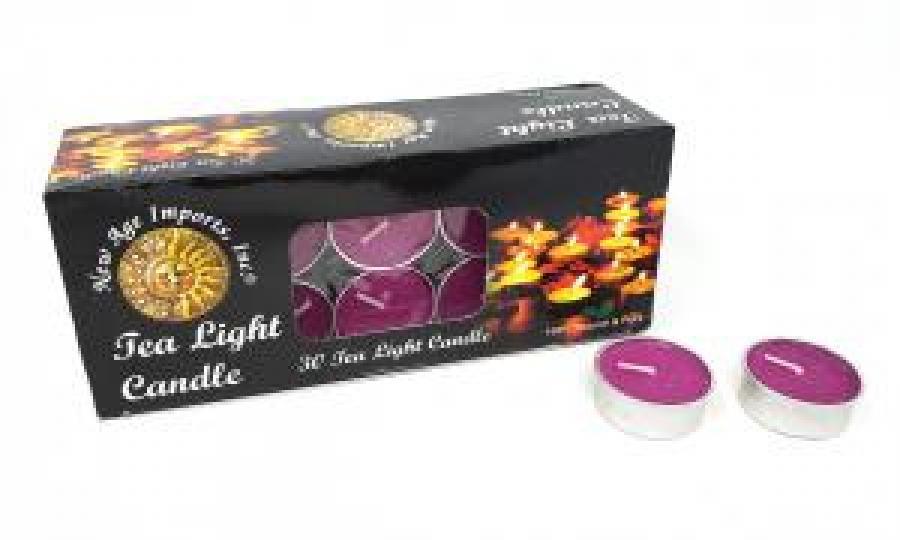 Unscented Tea Light Candle Purple