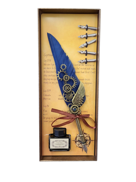 Feather Quill Pen Dip Set