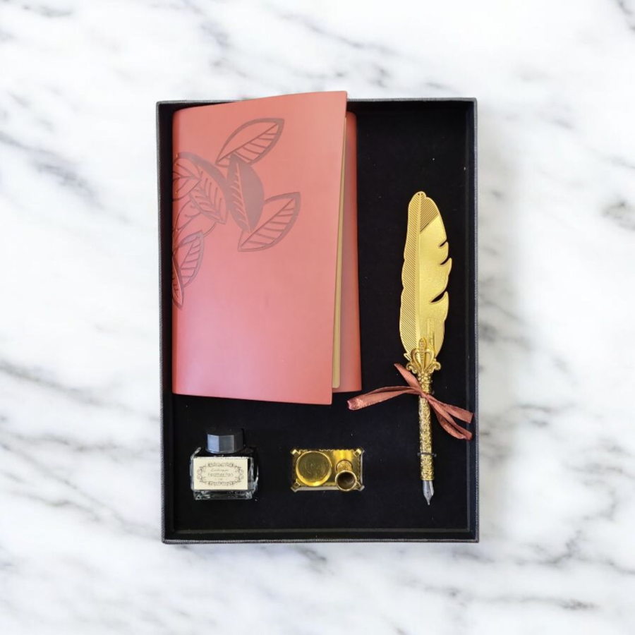 Feather Quill Pen Dip Set