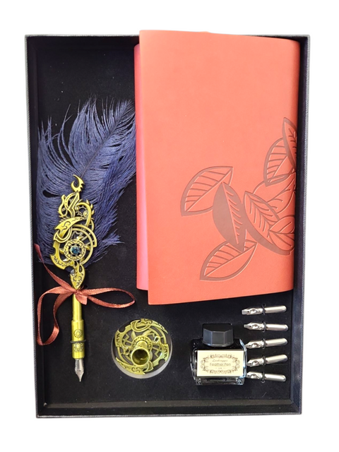 Feather Quill Pen Dip Set