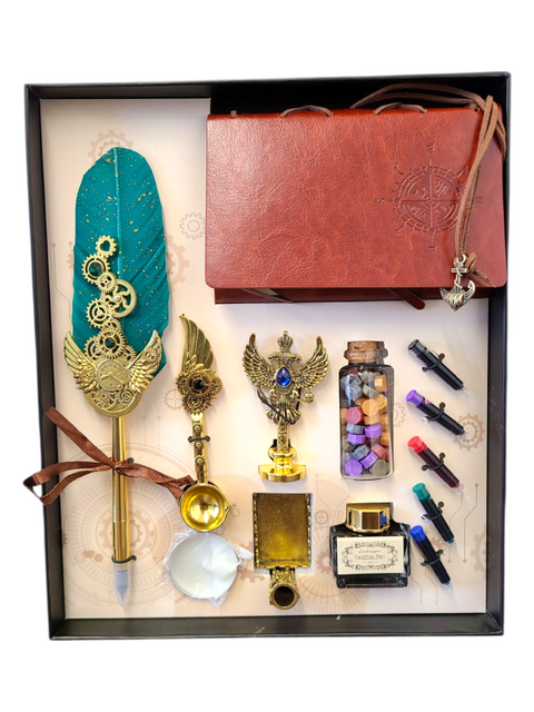 Feather Quill Pen Dip Set