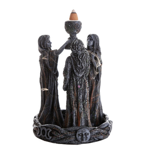 Maiden, Mother, Crone Backflow Incense Burner