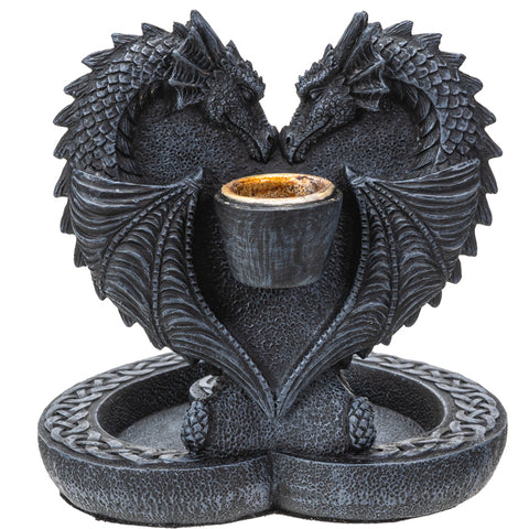 Double Dragon Heart Backflow incense burner