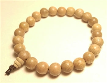 Camphor Wood Wrist Mala