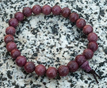 Purpleheart Wood Wrist Mala