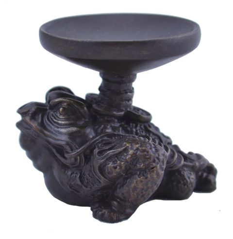 Money Frog Candle Holder