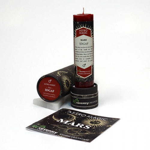 Mars - IDGAF Astro Magic Boxed Candle with Booklet