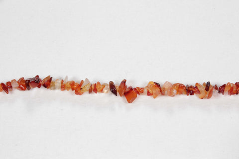 Carnelian Plain Chip Beads