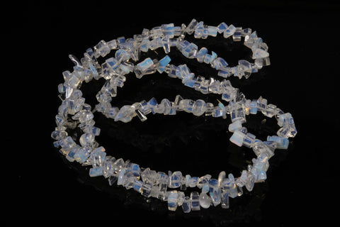 Opalite Glass Plain Chip Beads