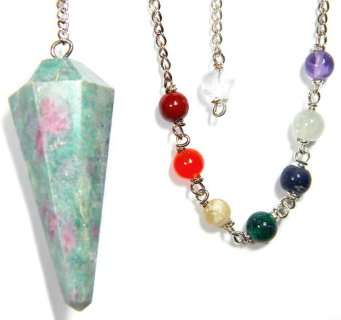 Ruby Fuchsite Chakra Pendulum