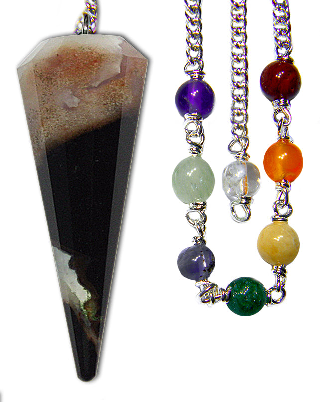 Black Zebra Chakra Pendulum