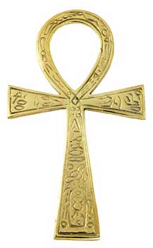 Brass Ankh 3 1/2" x 6 1/2"