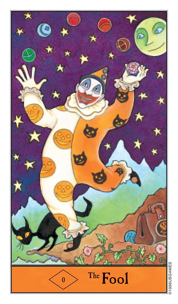 Halloween Tarot in a tin