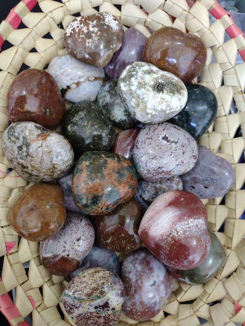 Ocean Jasper Hearts