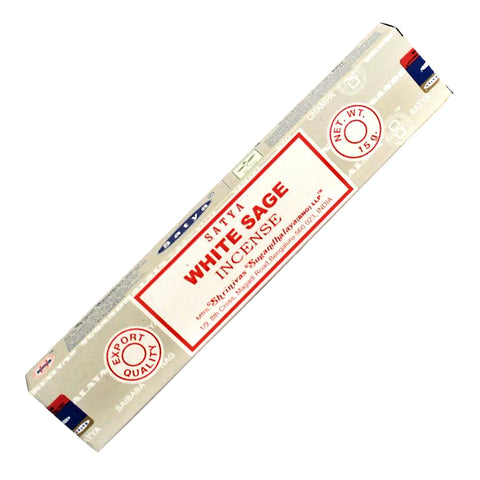 White Sage Satya Nag Champa Incense Sticks
