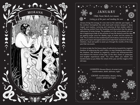 2027 Witch's Diary and Planner Calendar - Northern Hemisphere by Flavia  Kate Peters
