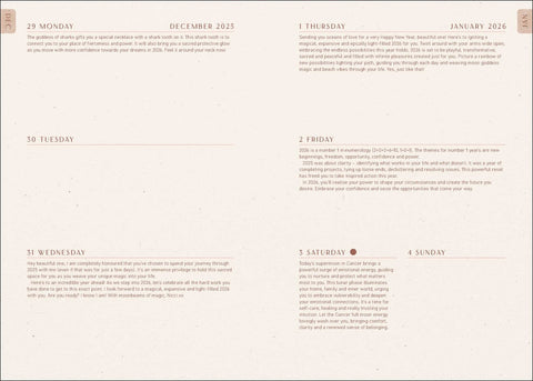 2026 Moon Goddess Planner Calendar