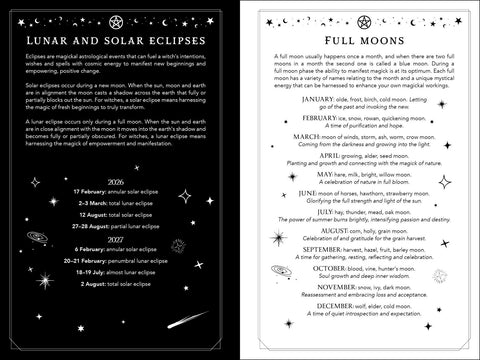 2026 Witch's Diary Planner Calendar