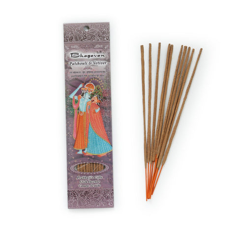 Bhagavan Stick Incense/Patchouli & Vetiver