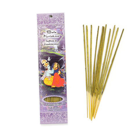 Bala Krishna Stick Incense/Saffron and Frankincense