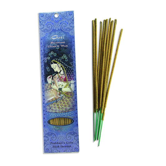 Gati Stick Incense/Sandalwood, Amber & Musk
