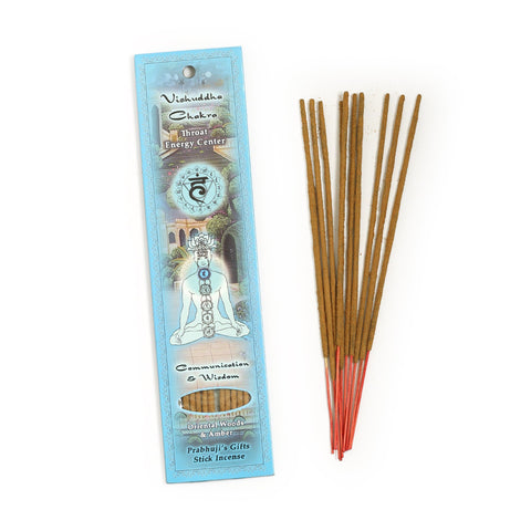 Vishuddha (throat) Chakra Stick Incense/Oriental woods & Amber