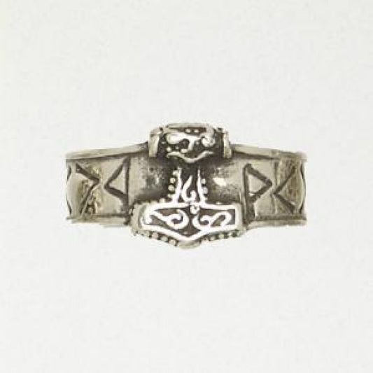 Runic Band with Thor's Hammer