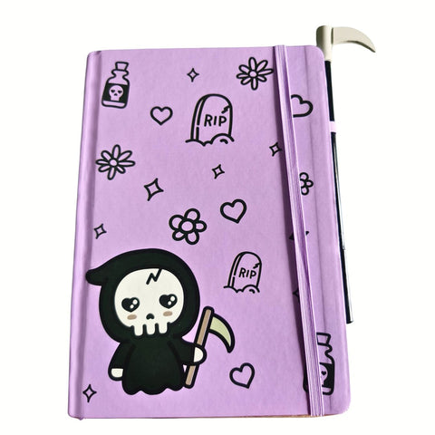 Grim Reaper Journal and Scythe Pen Set