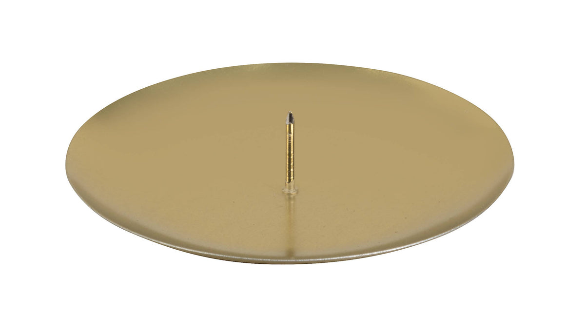 Gold Metal 3" Diameter  Candle Holder