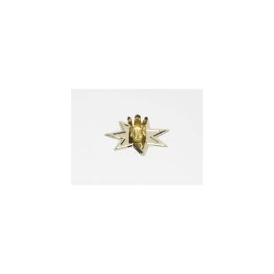 Gold Star for 1/2" diameter Candle Holder