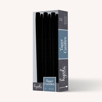 10 Inch Dripless Smokeless Taper Candles 8 Hour Burn 12 Pack