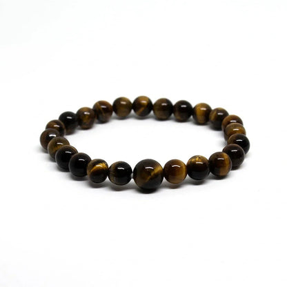 Tiger's Eye Beaded Bracelet - 4mm - Average Wrist