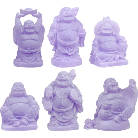 Frosted Acrylic Figurine Buddha Purple