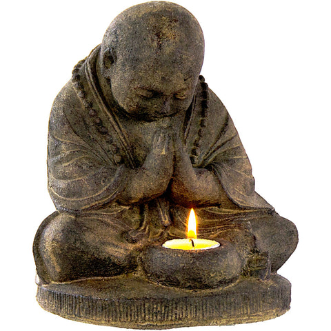 Light Holder Praying Monk