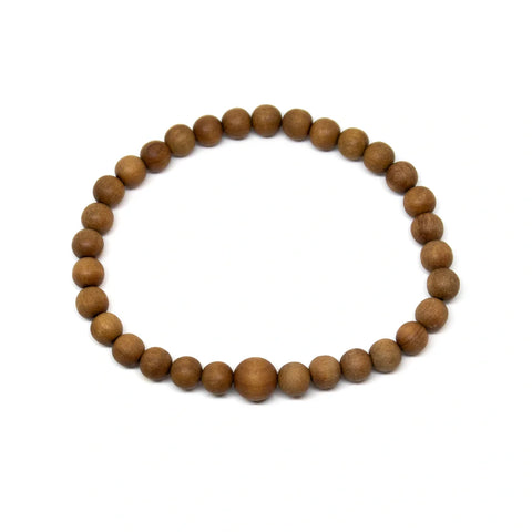 Sustainable Indian Sandalwood Beaded Bracelet