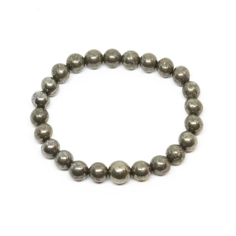 Pyrite Beaded Bracelet