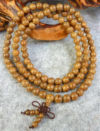 Phoenix Tail Wood 108 Bead Buddhist Mala