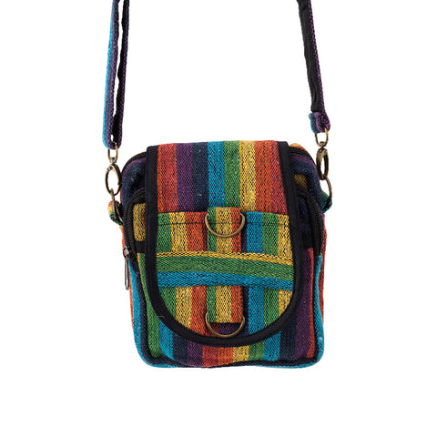Rainbow Stripes Passport Bag