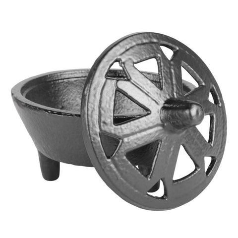 Cauldron with slotted top
