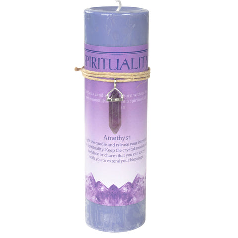 Spirituality Crystal Energy Pendant Candle